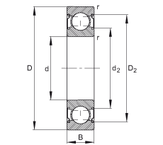 ������S�� 6205-C-2Z, �����ă�(n��i)���Y(ji��)��(g��u)��C ����������(j��) DIN 625-1 ��(bi��o)��(zh��n)����Ҫ�ߴ����ɂ�(c��)�g϶�ܷ�