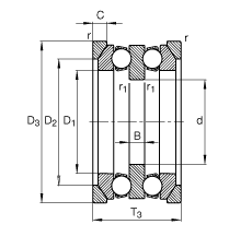 ����������S�� 54207 + U207, ����(j��) DIN 711/ISO 104 ��(bi��o)��(zh��n)����Ҫ�ߴ����������������S����Ȧ��һ��(g��)��ɂ�(g��)��Ȧ���ɷ��x