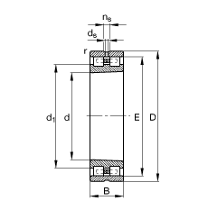 �A���L���S�� NN3036-AS-K-M-SP, ����(j��) DIN 5412-4 ��(bi��o)��(zh��n)����Ҫ�ߴ�, �Ƕ�λ�S��, �p�������F�����F�� 1:12 ���ɷ��x, �����ּ����pС�ď����(n��i)����϶�����ƹ���