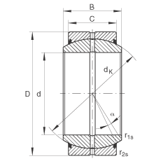 �P(gu��n)��(ji��)�S�� GE25-DO-2RS, ����(j��) DIN ISO 12 240-1 ��(bi��o)��, ��S�o���ɂ�(c��)���ܷ�