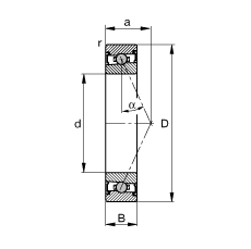 ���S�S�� HCS71908-E-T-P4S, �{(di��o)��(ji��)���Ɍ�(du��)���Ԫ���b�����|�� �� = 25�����ɂ�(c��)���ܷ����ǽ��|�����ƹ���
