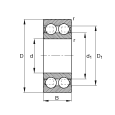 ������S�� 4302-B-TVH, ����(j��) DIN 625-3 ��(bi��o)��(zh��n)����Ҫ�ߴ磬�p��