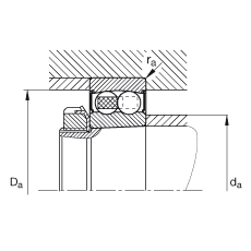 ���{(di��o)�����S�� 2212-K-2RS-TVH-C3, ����(j��) DIN 630 ��(bi��o)��(zh��n)����Ҫ�ߴ�, �F�ף��F�� 1:12���ɂ�(c��)���ܷ�