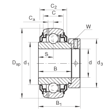 ���������S�� GE30-KRR-B-2C, ������Ȧ��ƫ���iȦ��λ�� �ɂ�(c��) R ���ܷ�