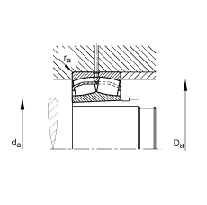�{(di��o)�ĝL���S�� 22319-E1-K-T41A + AHX2319, ����(j��) DIN 635-2 ��(bi��o)��(zh��n)����Ҫ�ߴ�, ���F�׺���ж��