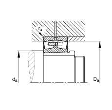 �{�ĝL���S�� 22340-K-MB + AH2340, ����(j��) DIN 635-2 �˜ʵ���Ҫ�ߴ�, ���F�׺���ж��