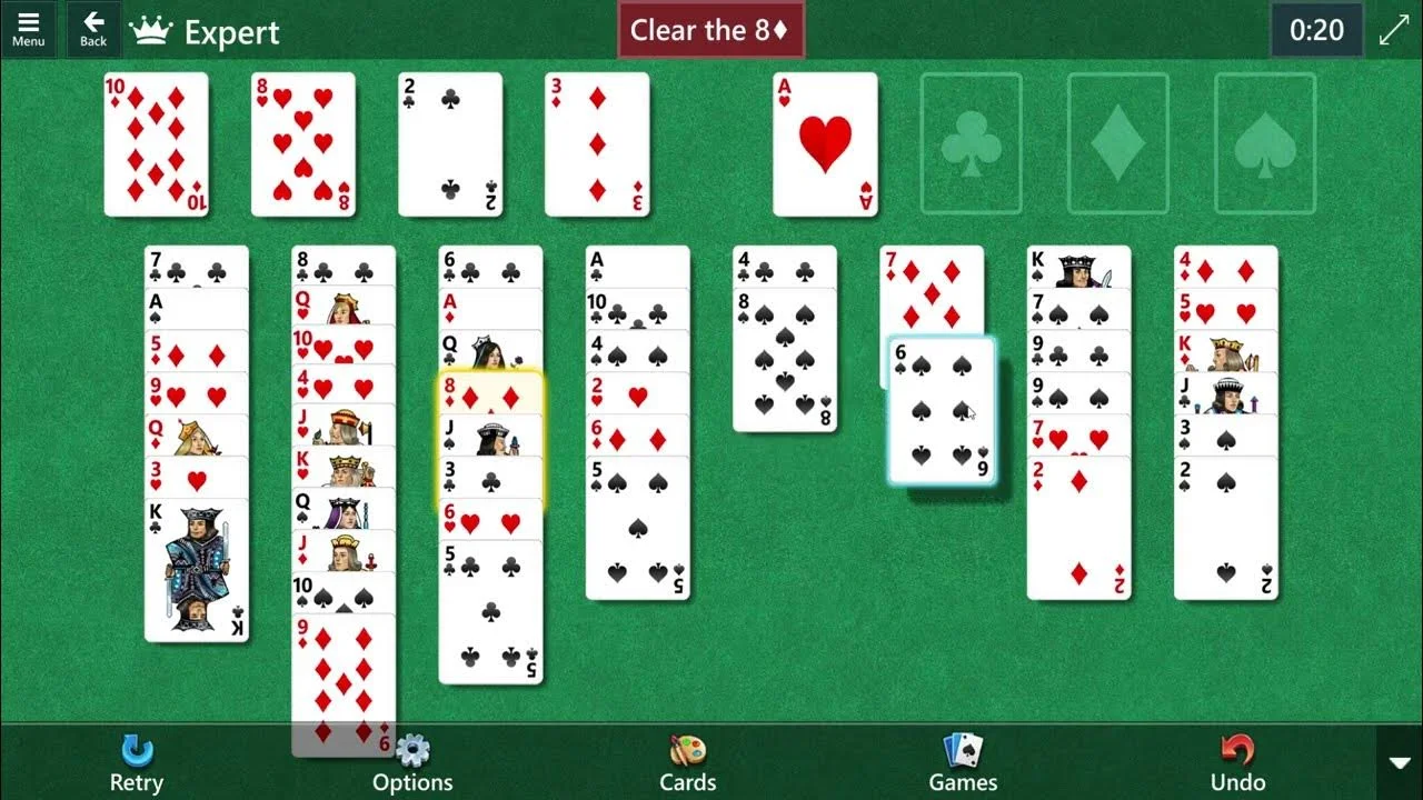 Free spider solitaire aarp